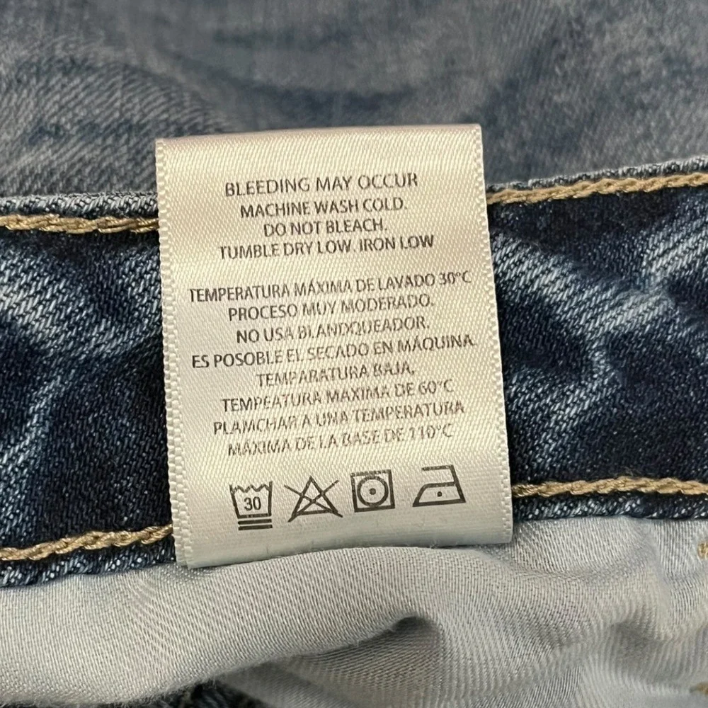 HIDDEN Bailey Slim‎ Fit Boyfriend Medium Wash Distressed Raw Hem Jeans 28 | EUC